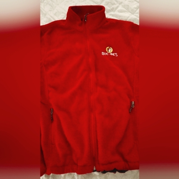 ๐Buc-ee's Mens Red Fleece Sweater Jacket XL๐ - Picture 8 of 11